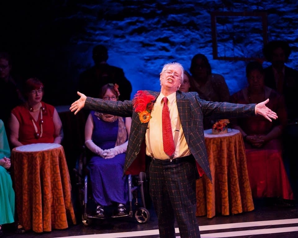 Jeffrey Haas is an actor with Interact Center for the Visual and Performing Arts, a nonprofit that works with artists with mental and physical disabilities.